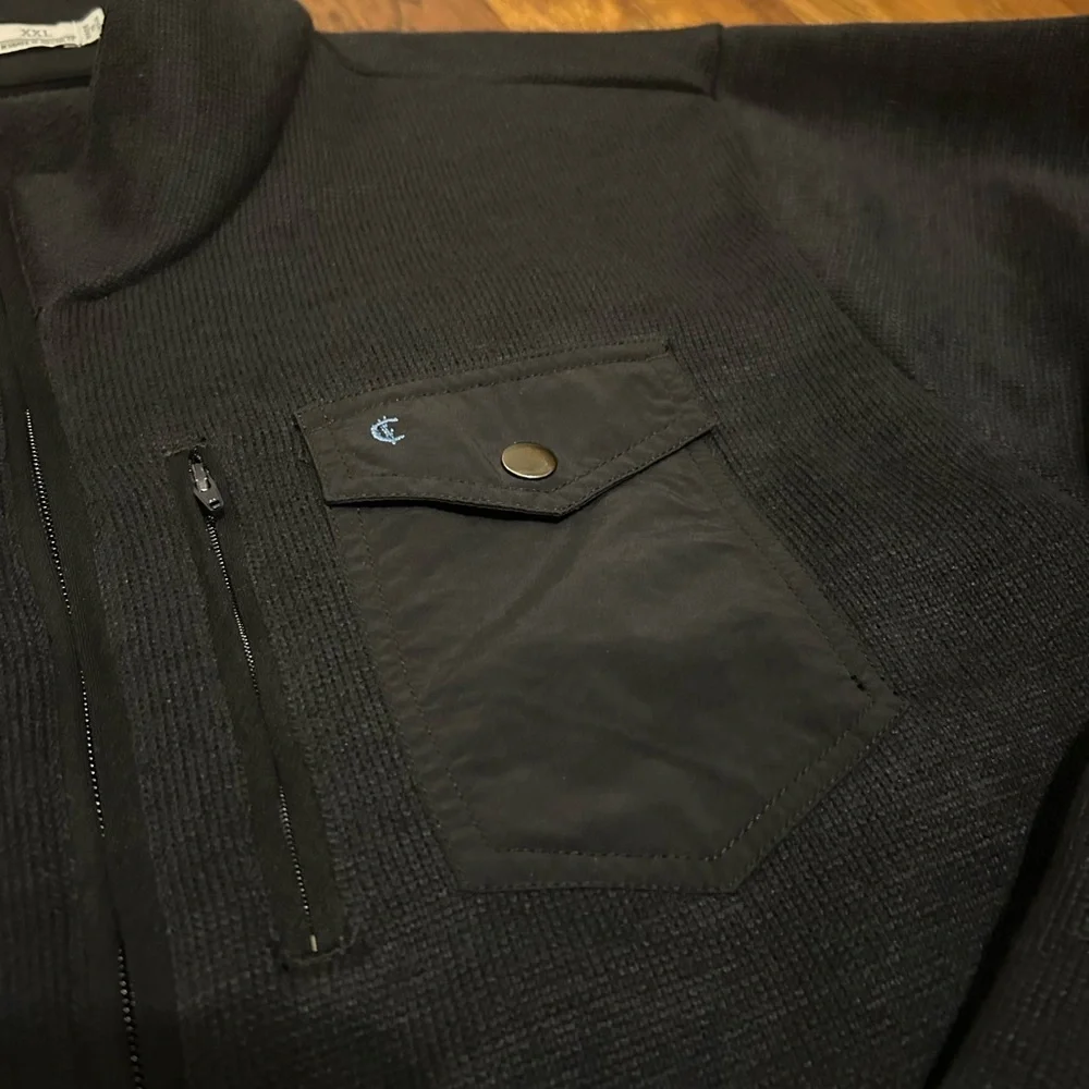 CRIQUET Fleece Jacket with Chest Pocket Golf Preppy Activewear Full-Zip - Picture 3 of 10